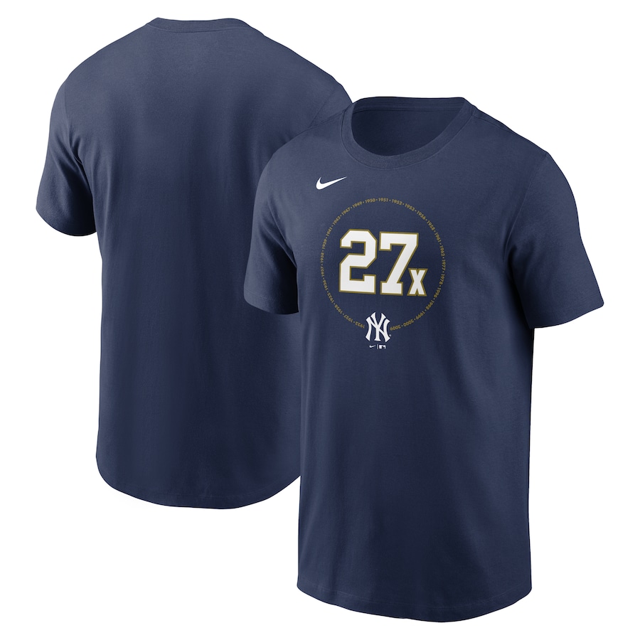 Men's New York Yankees Nike Navy 27x World Series Champions Local Team T-Shirt