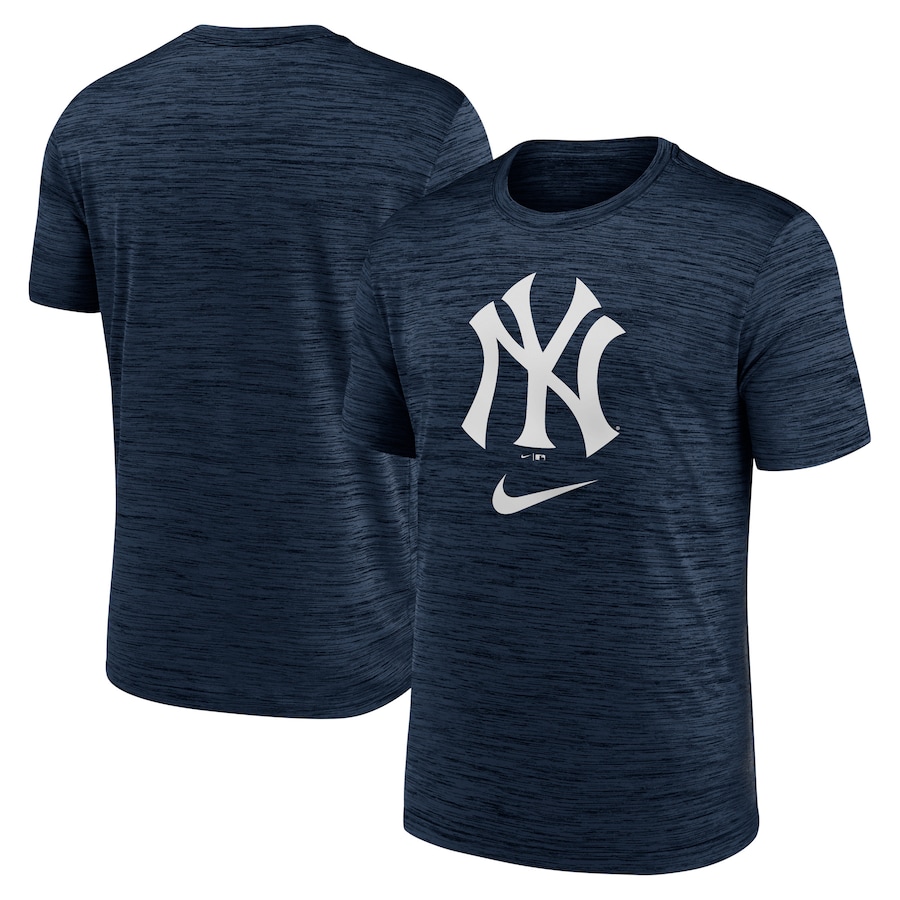 Men's New York Yankees Nike Navy Logo Velocity Performance T-Shirt Men's New York Yankees Nike Navy Logo Velocity Performance T-Shirt