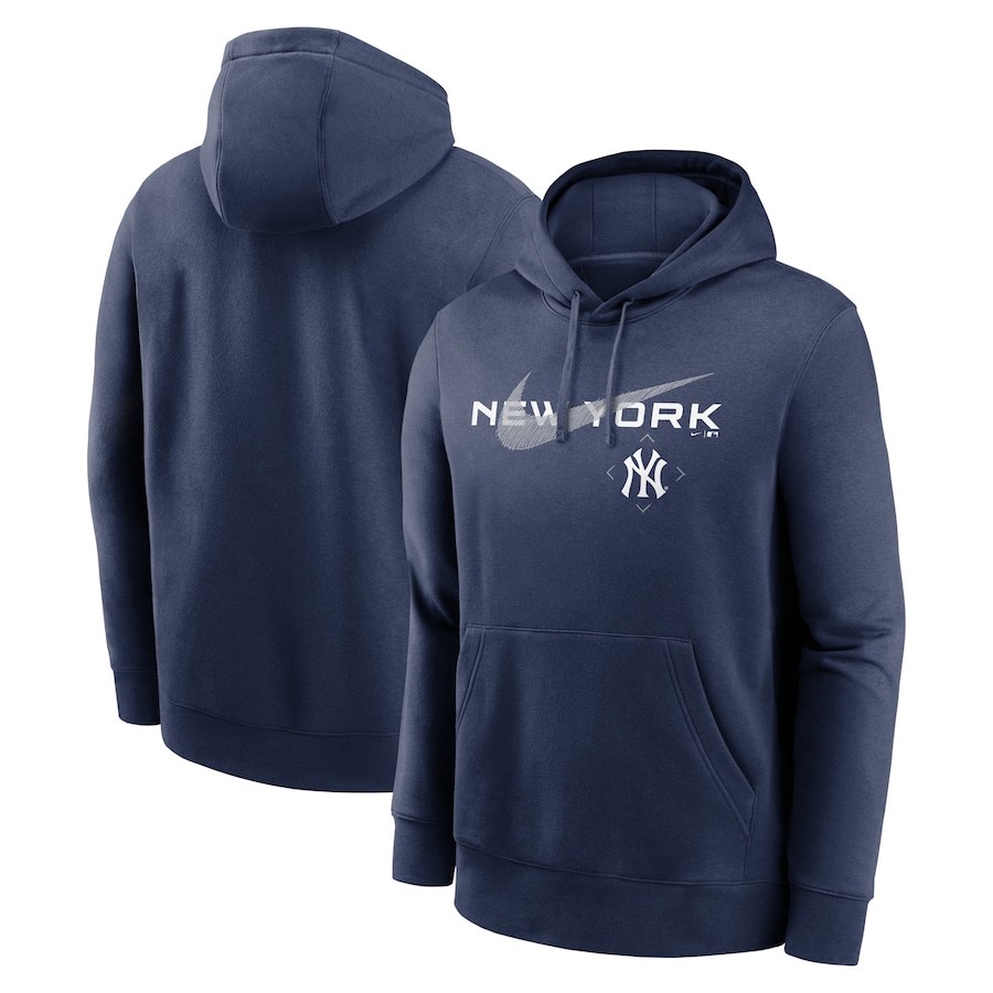 Men's New York Yankees Nike Navy Swoosh NeighborHOOD Pullover Hoodie Men's New York Yankees Nike Navy Swoosh NeighborHOOD Pullover Hoodie