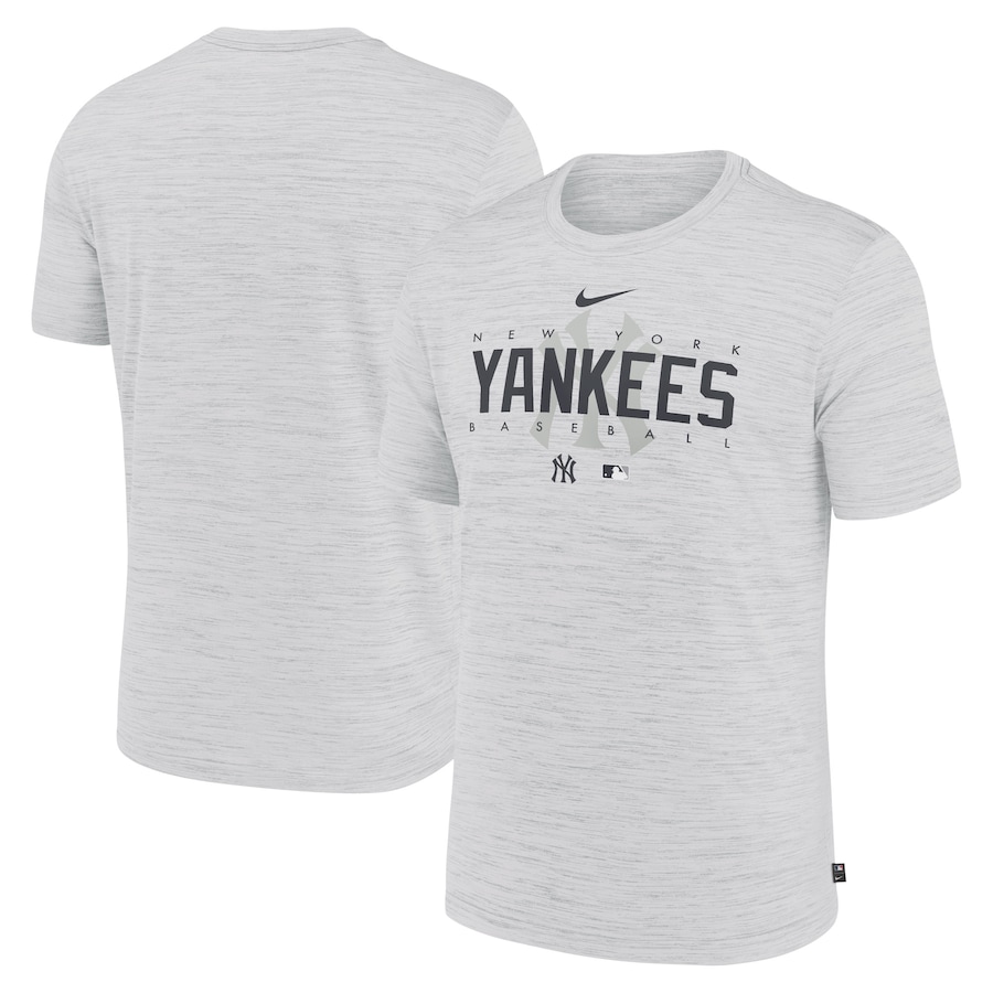 Men's New York Yankees Nike White Authentic Collection Velocity Performance Practice T-Shirt Men's New York Yankees Nike White Authentic Collection Velocity Performance Practice T-Shirt
