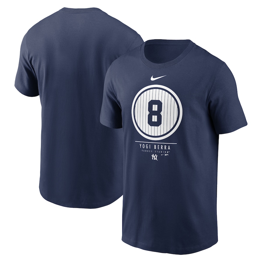 Men's New York Yankees Yogi Berra Nike Navy Locker Room T-Shirt Men's New York Yankees Yogi Berra Nike Navy Locker Room T-Shirt