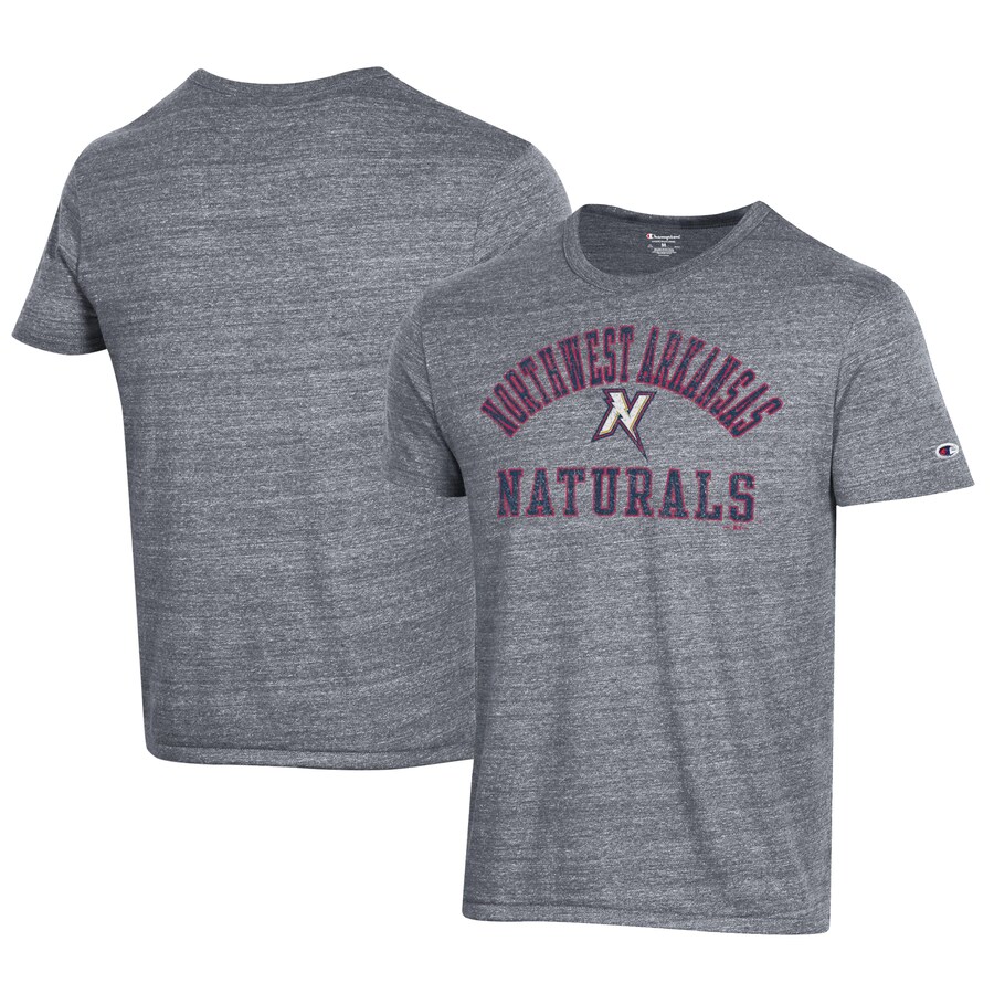 Men's Northwest Arkansas Naturals Champion Gray Ultimate Tri-Blend T-Shirt Men's Northwest Arkansas Naturals Champion Gray Ultimate Tri-Blend T-Shirt