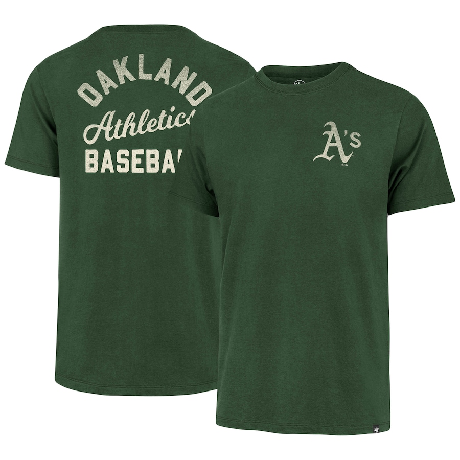Men's Oakland Athletics '47 Green Turn Back Franklin T-Shirt Men's Oakland Athletics '47 Green Turn Back Franklin T-Shirt