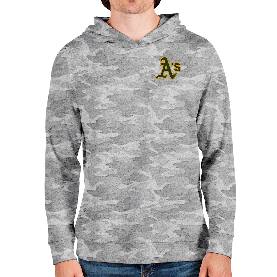 Men's Oakland Athletics Antigua Camo Absolute Pullover Hoodie