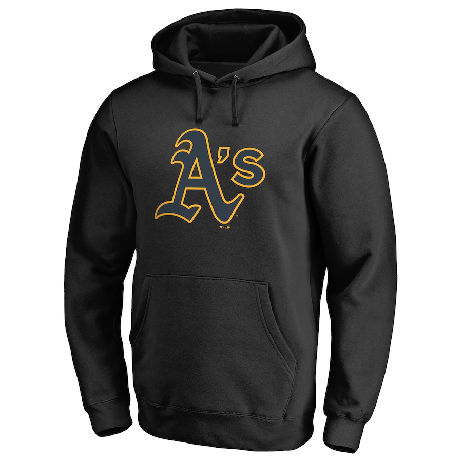 Men's Oakland Athletics Black Taylor Pullover Hoodie