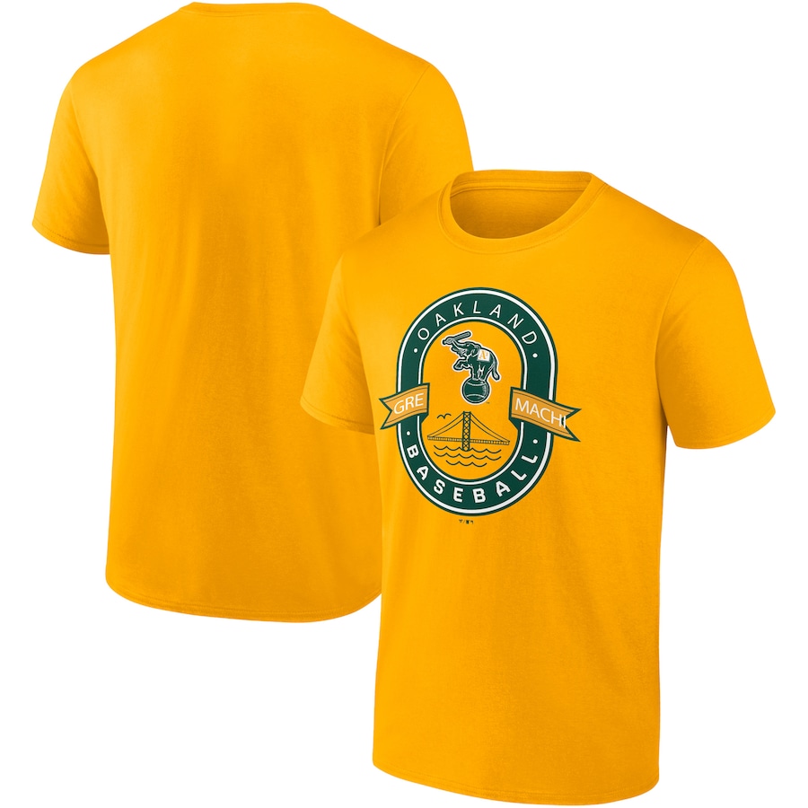 Men's Oakland Athletics Gold Iconic Glory Bound T-Shirt