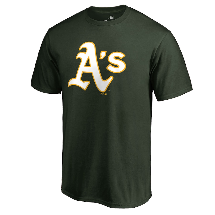 Men's Oakland Athletics Green Team Color Primary Logo T-Shirt II Men's Oakland Athletics Green Team Color Primary Logo T-Shirt II