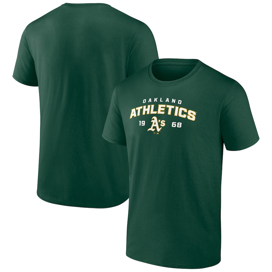 Men's Oakland Athletics Green Team Rebel T-Shirt Men's Oakland Athletics Green Team Rebel T-Shirt