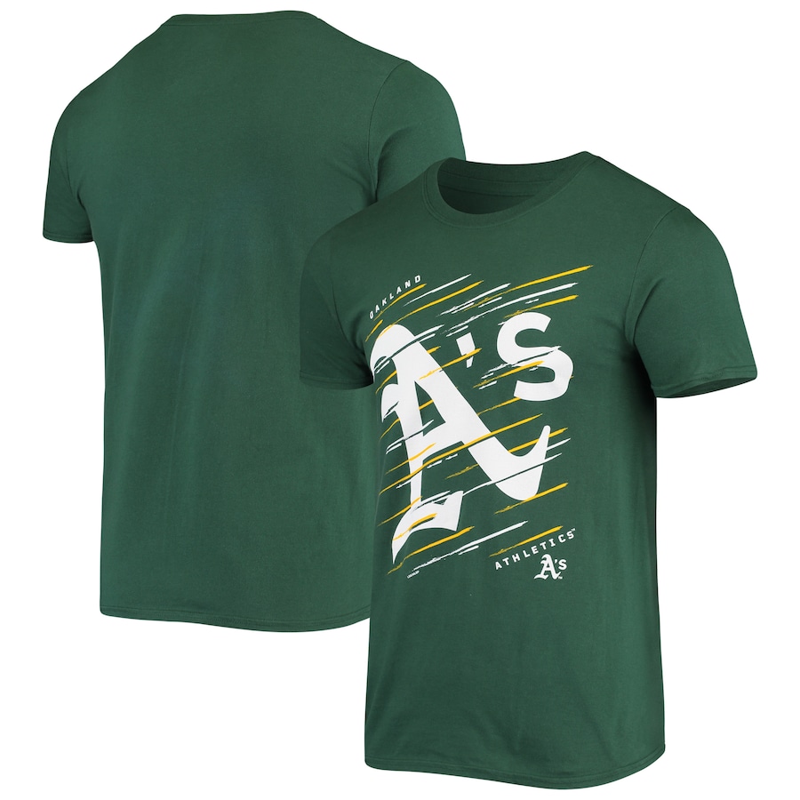 Men's Oakland Athletics Green Team Streak T-Shirt