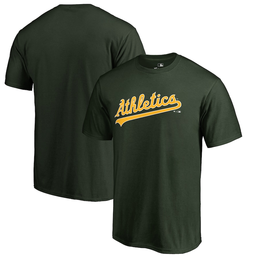 Men's Oakland Athletics Green Team Wordmark T-Shirt Men's Oakland Athletics Green Team Wordmark T-Shirt