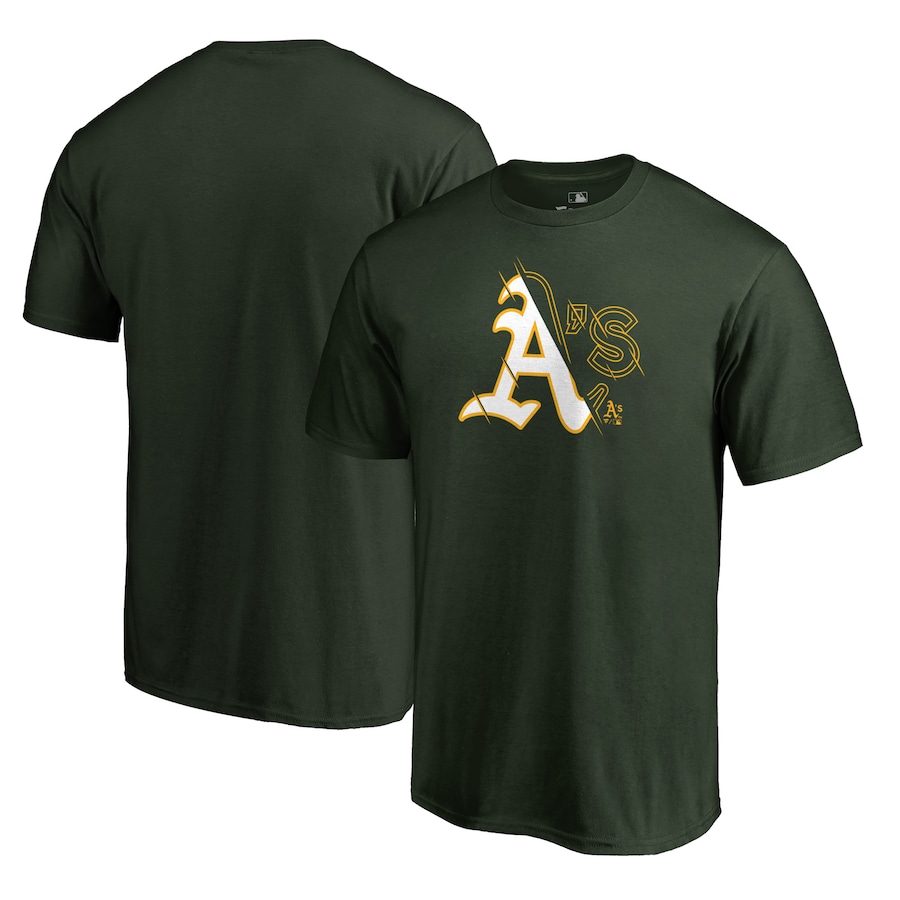 Men's Oakland Athletics Green X-Ray T-Shirt Men's Oakland Athletics Green X-Ray T-Shirt