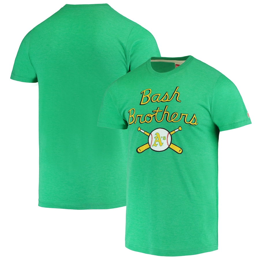 Men's Oakland Athletics Green Hyperlocal Tri-Blend T-Shirt Men's Oakland Athletics Green Hyperlocal Tri-Blend T-Shirt