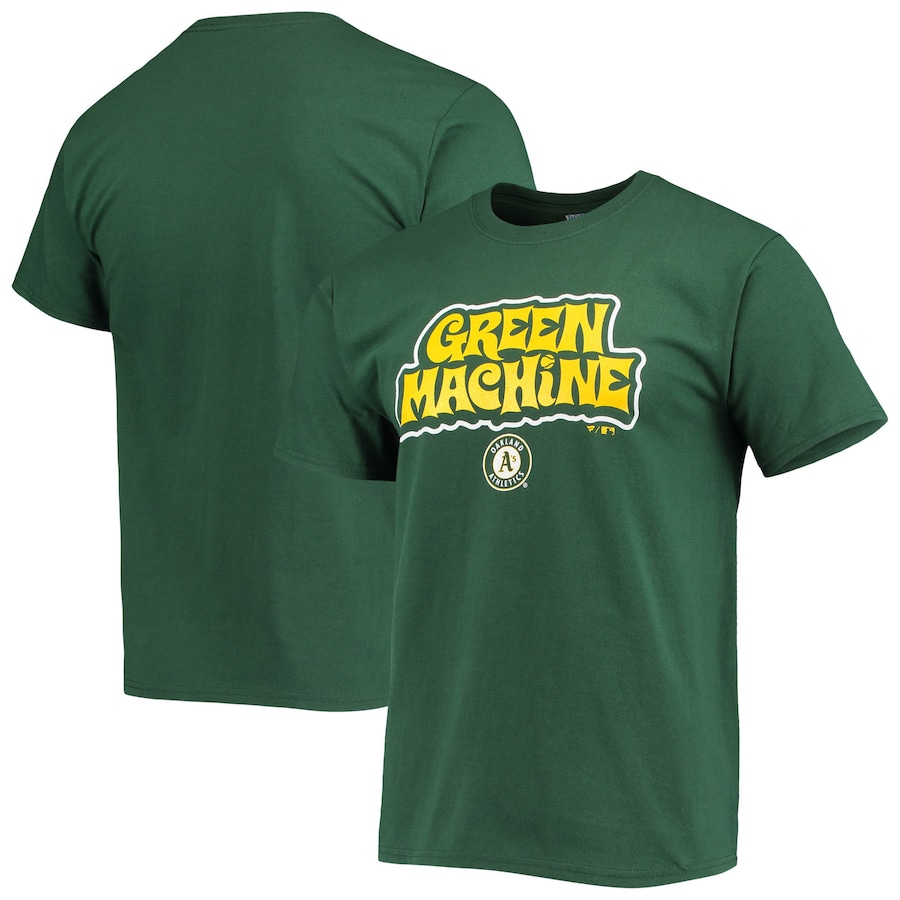 Men's Oakland Athletics Green Local Tri-Blend T-Shirt Men's Oakland Athletics Green Local Tri-Blend T-Shirt