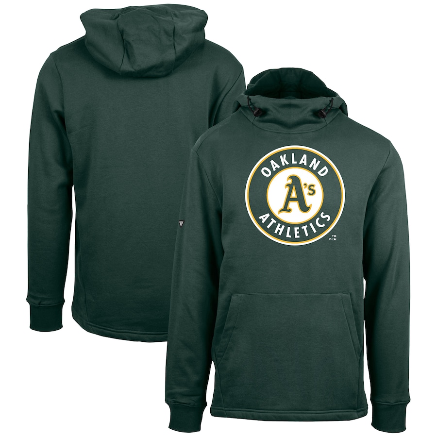 Men's Oakland Athletics Levelwear Green Shift Sportswear Core Logo Pullover Hoodie Men's Oakland Athletics Levelwear Green Shift Sportswear Core Logo Pullover Hoodie