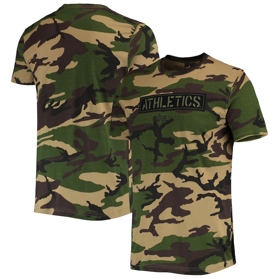 Men's Oakland Athletics New Era Camo Club T-Shirt Men's Oakland Athletics New Era Camo Club T-Shirt