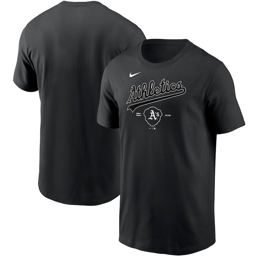 Men's Oakland Athletics Nike Black Local Territory T-Shirt