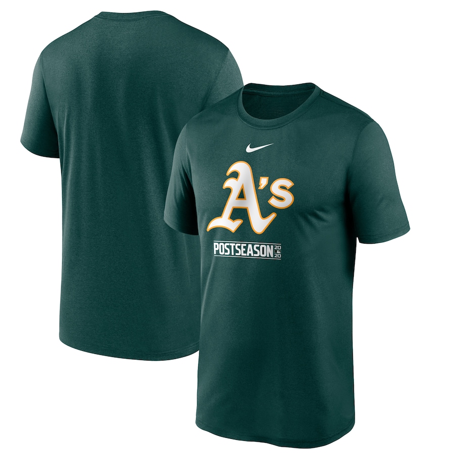 Men's Oakland Athletics Nike Green 2020 Postseason Authentic Collection T-Shirt Men's Oakland Athletics Nike Green 2020 Postseason Authentic Collection T-Shirt
