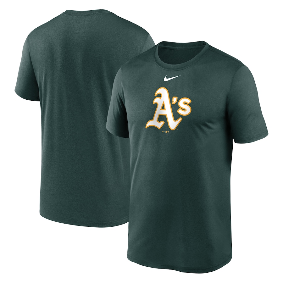 Men's Oakland Athletics Nike Green New Legend Logo T-Shirt Men's Oakland Athletics Nike Green New Legend Logo T-Shirt