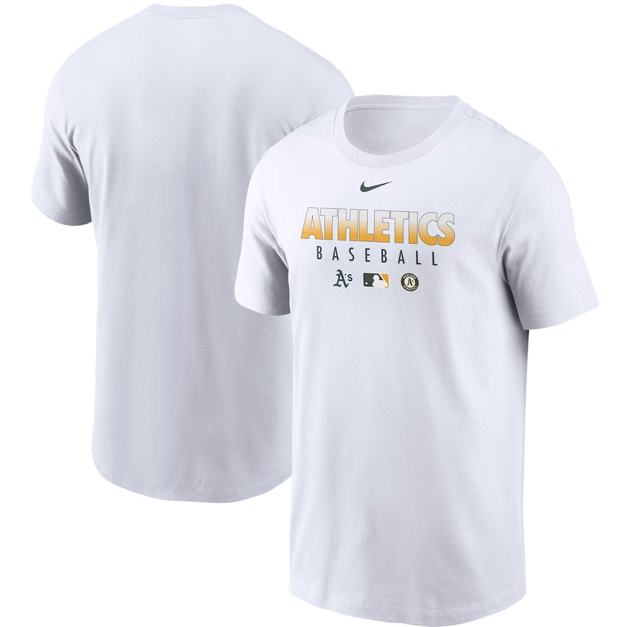 Men's Oakland Athletics Nike White Authentic Collection Team Performance T-Shirt Men's Oakland Athletics Nike White Authentic Collection Team Performance T-Shirt