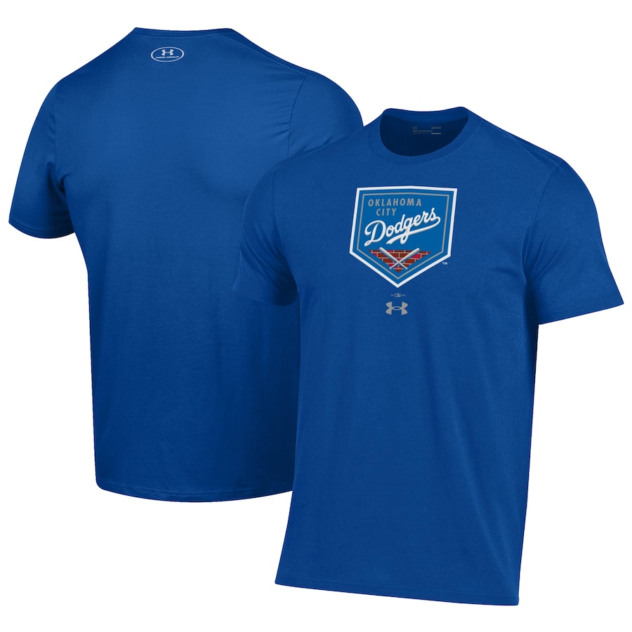 Men's Oklahoma City Dodgers Under Armour Royal Performance T-Shirt Men's Oklahoma City Dodgers Under Armour Royal Performance T-Shirt