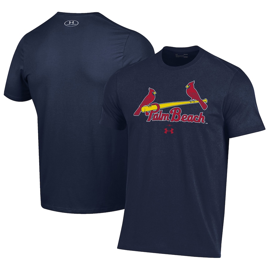 Men's Palm Beach Cardinals Under Armour Navy Performance T-Shirt Men's Palm Beach Cardinals Under Armour Navy Performance T-Shirt