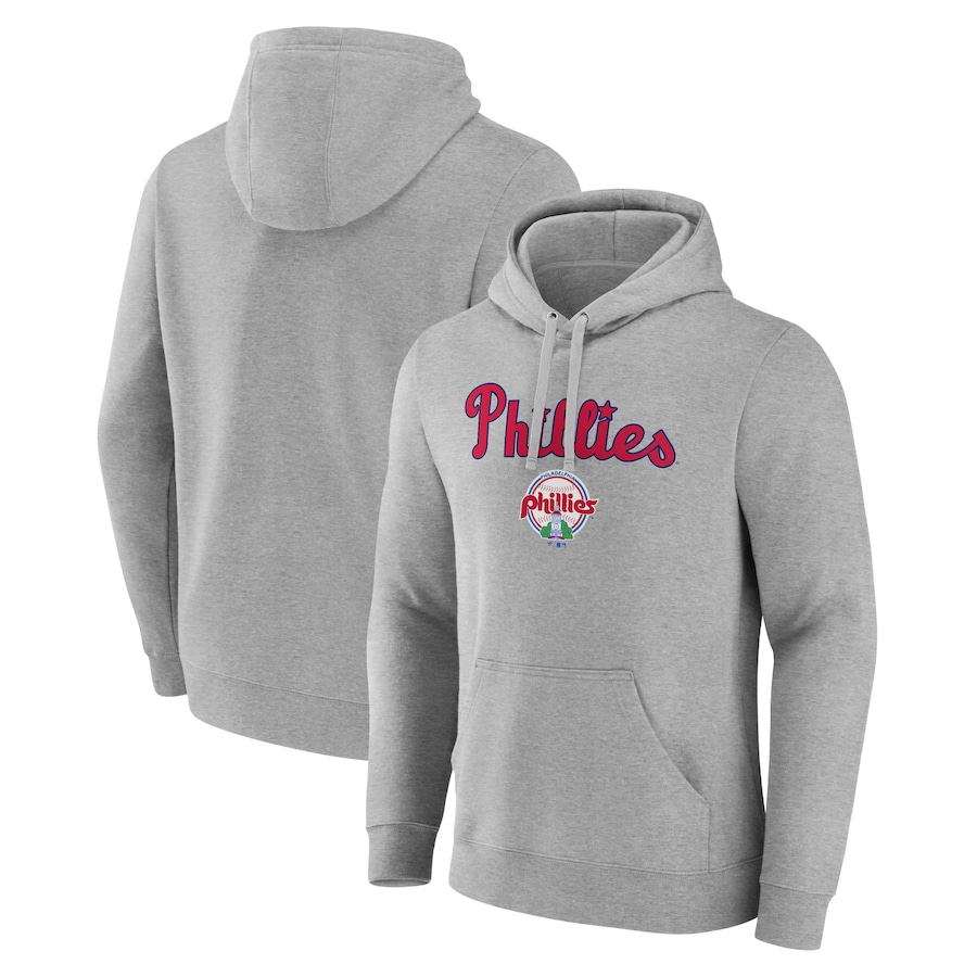 Men's Philadelphia Phillies Gray Wahconah Pullover Hoodie