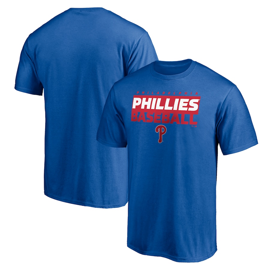 Men's Philadelphia Phillies Royal Gain Ground T-Shirt Men's Philadelphia Phillies Royal Gain Ground T-Shirt