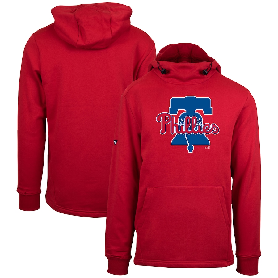 Men's Philadelphia Phillies Levelwear Red Shift Sportswear Core Logo Pullover Hoodie Men's Philadelphia Phillies Levelwear Red Shift Sportswear Core Logo Pullover Hoodie