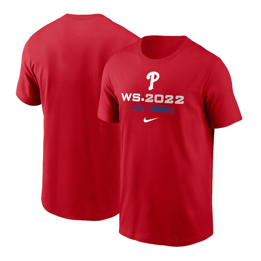Men's Philadelphia Phillies Nike Red 2022 World Series T-Shirt