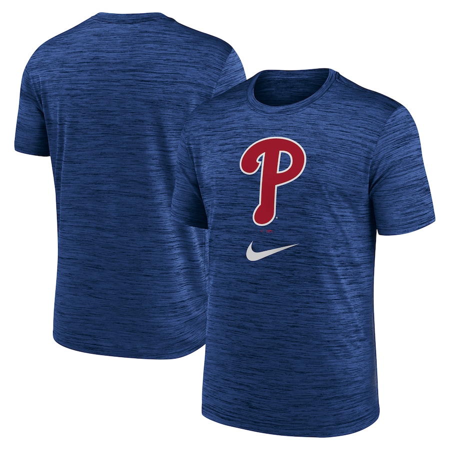 Men's Philadelphia Phillies Nike Royal Logo Velocity Performance T-Shirt