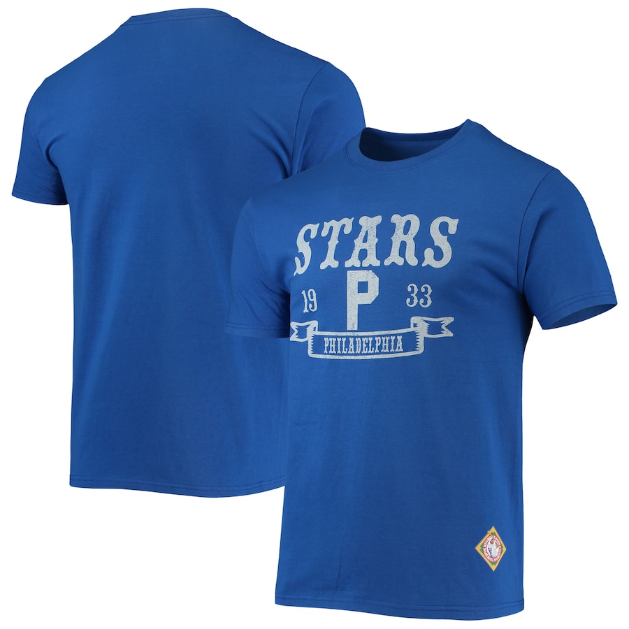 Men's Philadelphia Stars Stitches Royal Negro League Wordmark T-Shirt Men's Philadelphia Stars Stitches Royal Negro League Wordmark T-Shirt