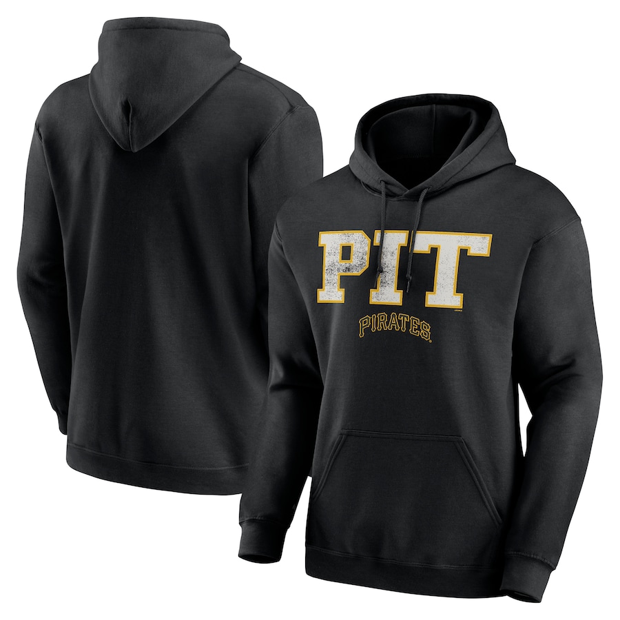 Men's Pittsburgh Pirates Black Scoreboard Pullover Hoodie Men's Pittsburgh Pirates Black Scoreboard Pullover Hoodie