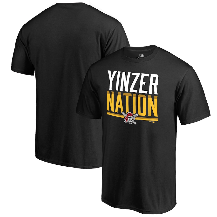 Men's Pittsburgh Pirates Black Hometown Collection Yinzer Nation T-Shirt Men's Pittsburgh Pirates Black Hometown Collection Yinzer Nation T-Shirt