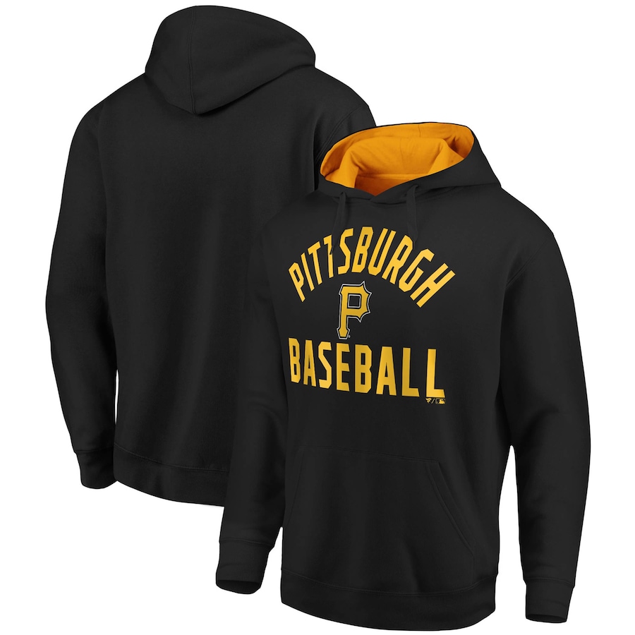 Men's Pittsburgh Pirates Black/Gold Team Pride Pullover Hoodie