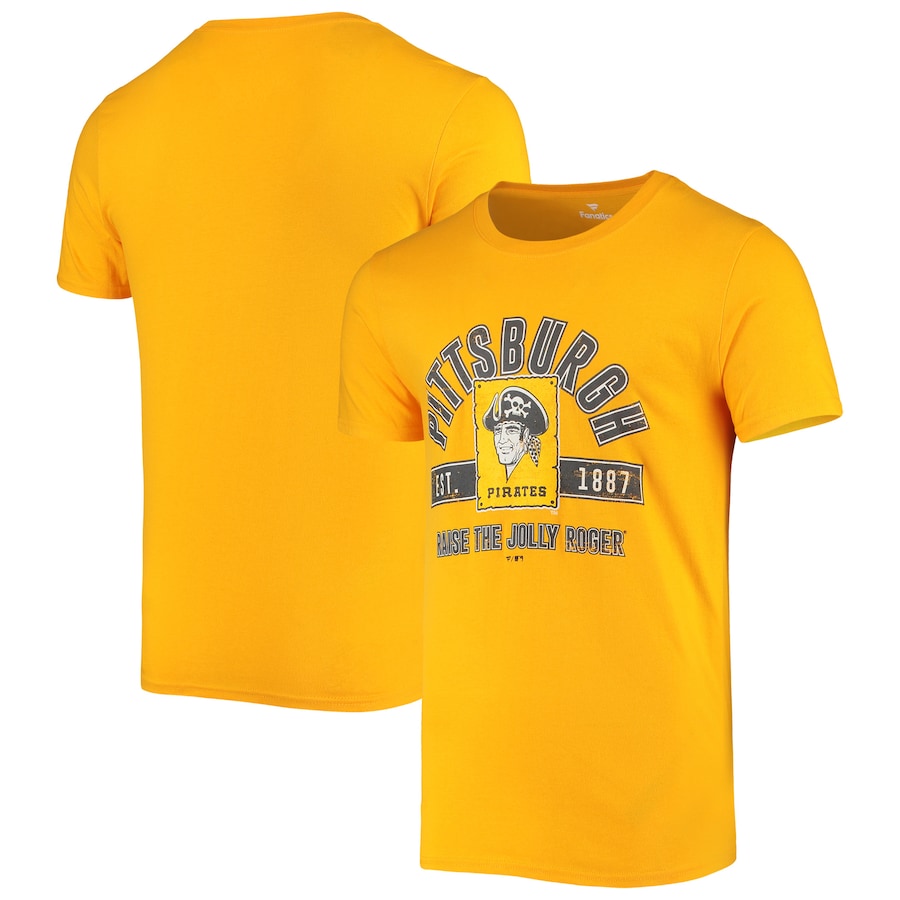 Men's Pittsburgh Pirates Gold Jolly Luck Hometown Collection T-Shirt