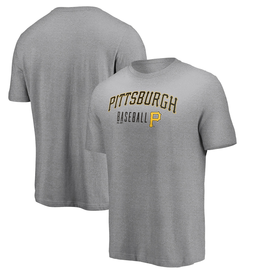 Men's Pittsburgh Pirates Majestic Heathered Gray Open Opportunity T-Shirt
