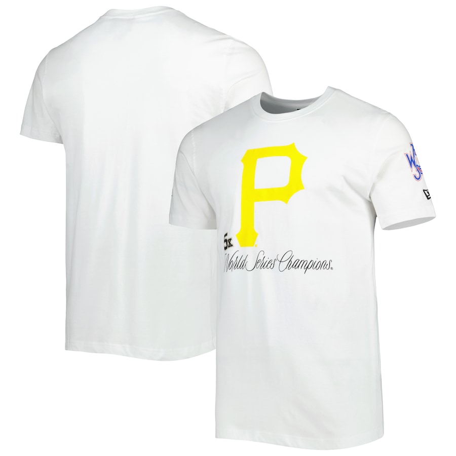 Men's Pittsburgh Pirates New Era White Historical Championship T-Shirt Men's Pittsburgh Pirates New Era White Historical Championship T-Shirt