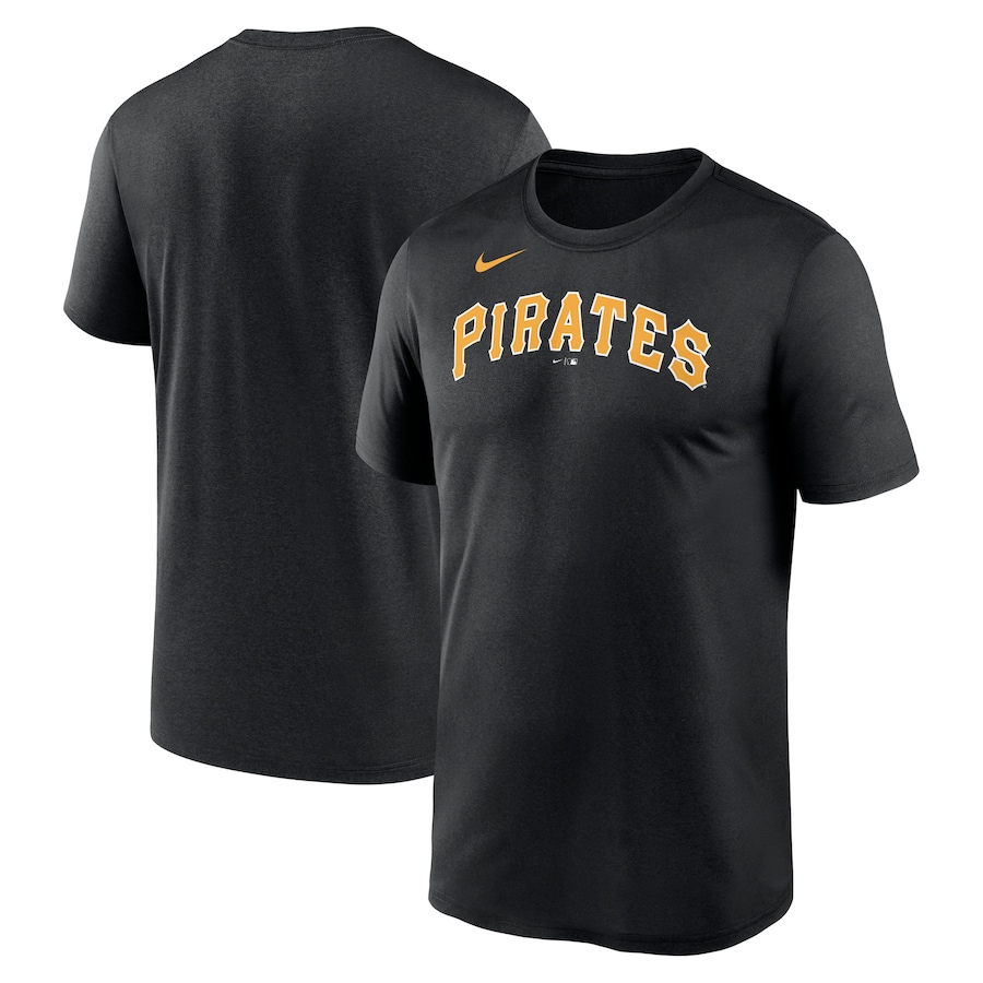 Men's Pittsburgh Pirates Nike Black New Legend Wordmark T-Shirt Men's Pittsburgh Pirates Nike Black New Legend Wordmark T-Shirt