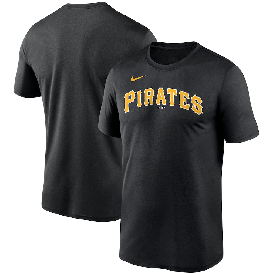 Men's Pittsburgh Pirates Nike Black Wordmark Legend T-Shirt Men's Pittsburgh Pirates Nike Black Wordmark Legend T-Shirt
