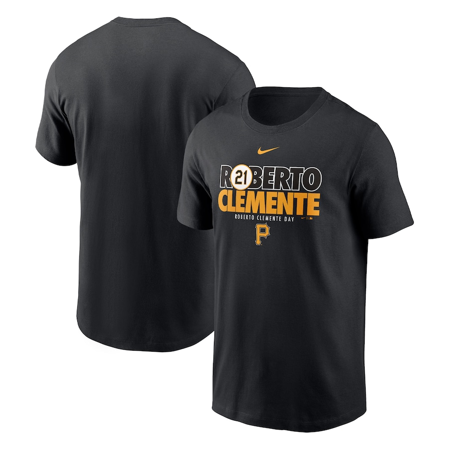 Men's Pittsburgh Pirates Roberto Clemente Nike Black Commemorative T-Shirt