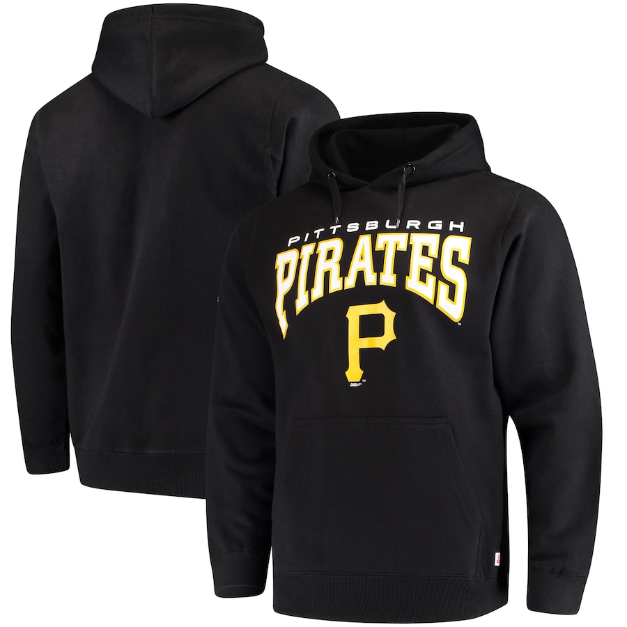 Men's Pittsburgh Pirates Stitches Black Team Pullover Hoodie Men's Pittsburgh Pirates Stitches Black Team Pullover Hoodie