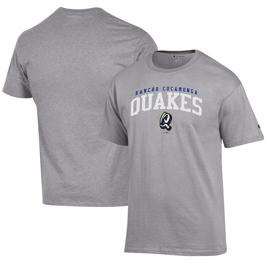 Men's Rancho Cucamonga Quakes Champion Gray Jersey T-Shirt
