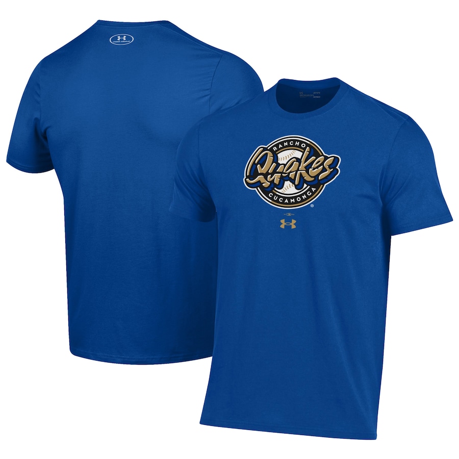Men's Rancho Cucamonga Quakes Under Armour Royal Performance T-Shirt