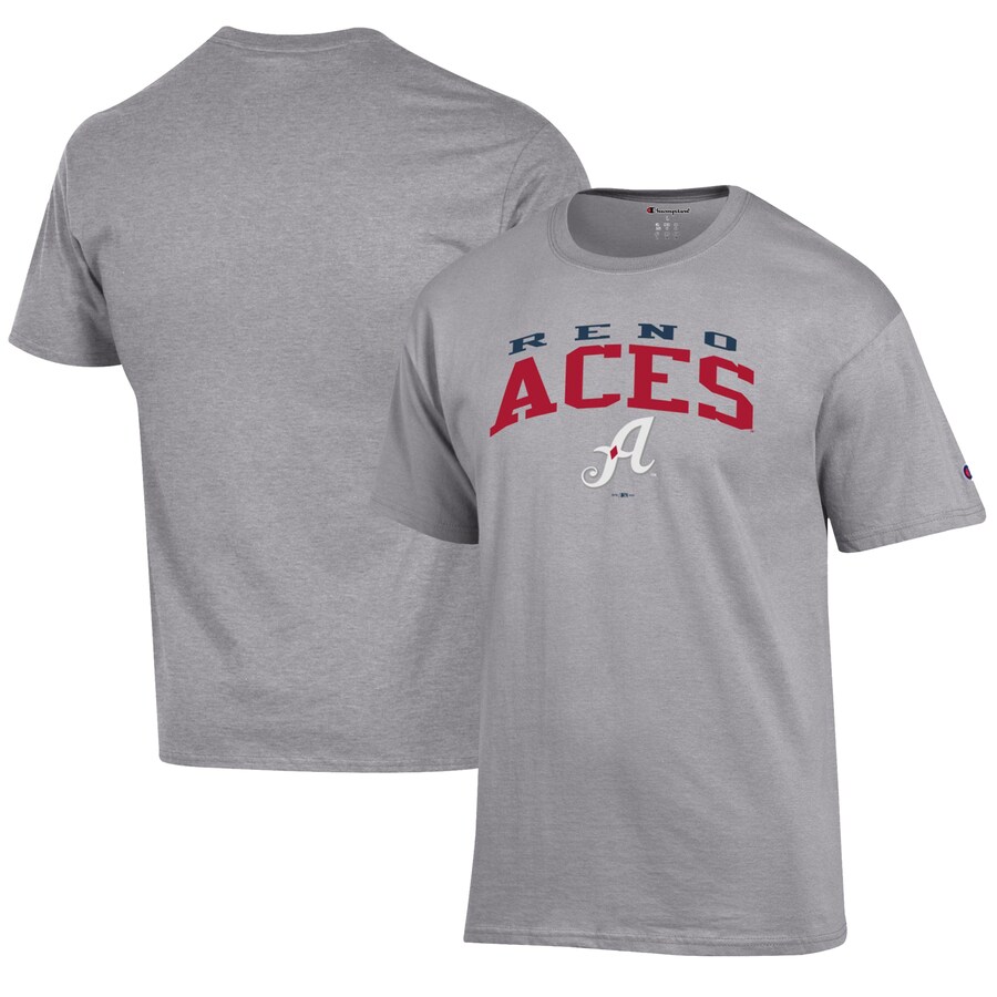 Men's Reno Aces Champion Gray Jersey T-Shirt