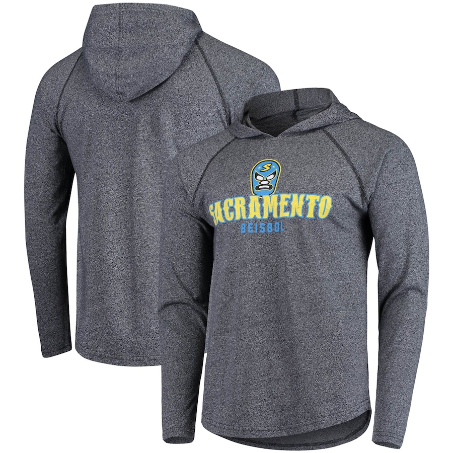 Men's Sacramento Dorados Black Copa de la Diversion Euro Raglan Pullover Hoodie