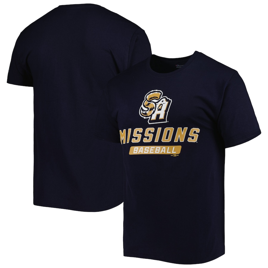 Men's San Antonio Missions Champion Navy Jersey T-Shirt