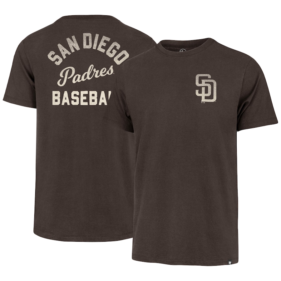 Men's San Diego Padres '47 Brown Turn Back Franklin T-Shirt Men's San Diego Padres '47 Brown Turn Back Franklin T-Shirt