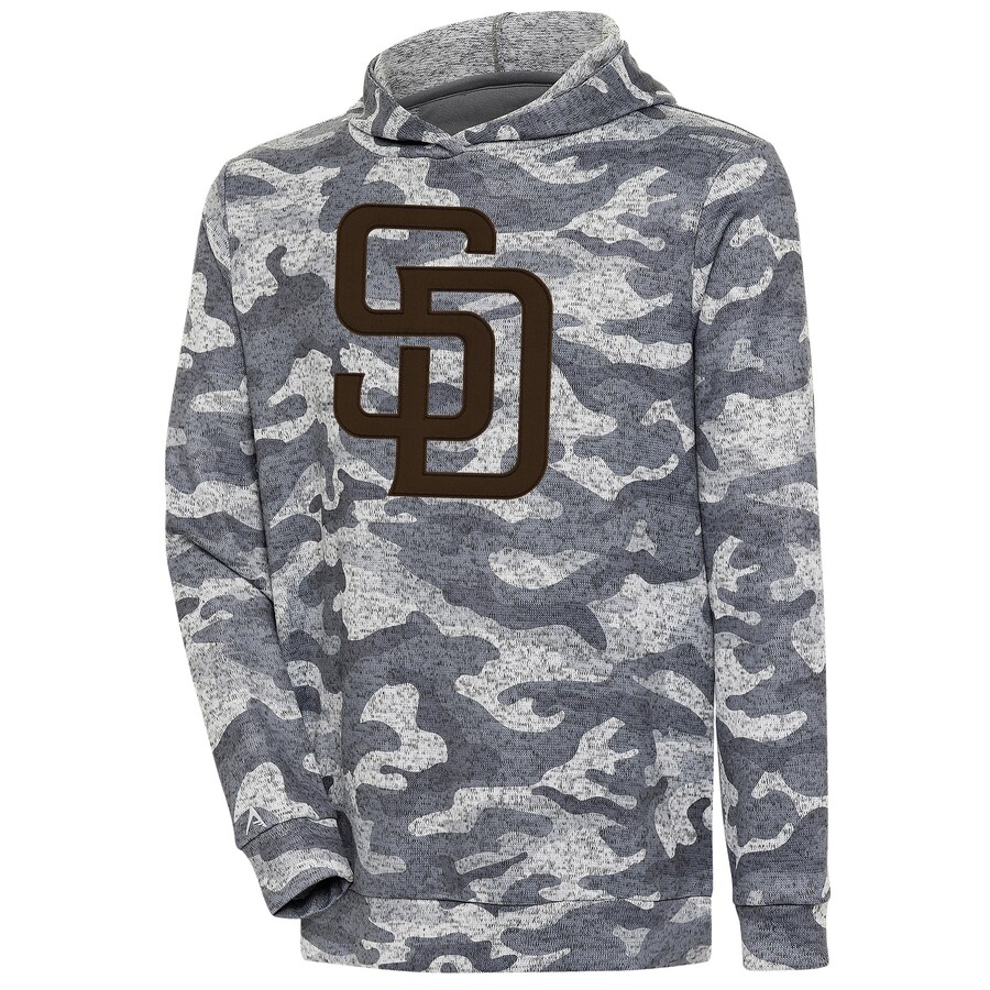Men's San Diego Padres Antigua Camo Team Logo Absolute Pullover Hoodie