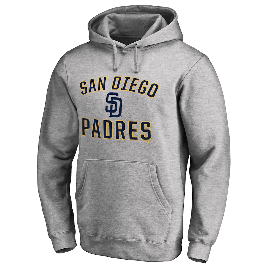 Men's San Diego Padres Ash Victory Arch Pullover Hoodie