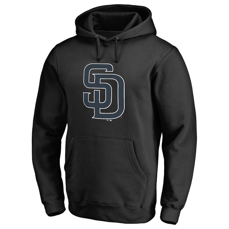 Men's San Diego Padres Black Taylor Pullover Hoodie